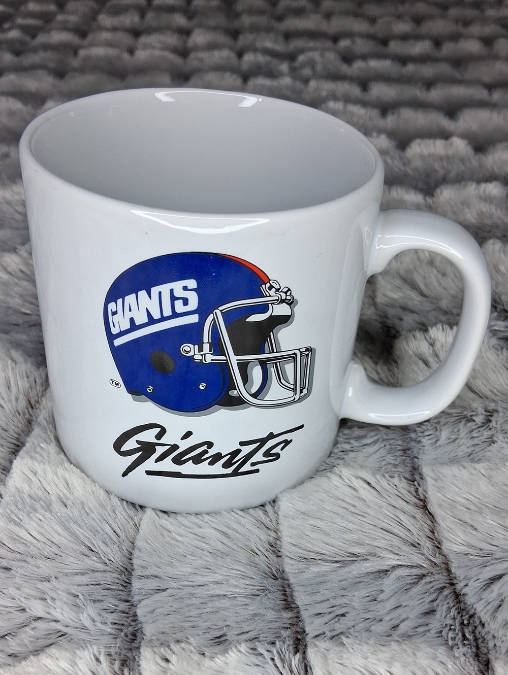 Vintage PAPÉL 80's 90's NFL Giants 12Oz Mug With Blue,Red,White Helmet & Black